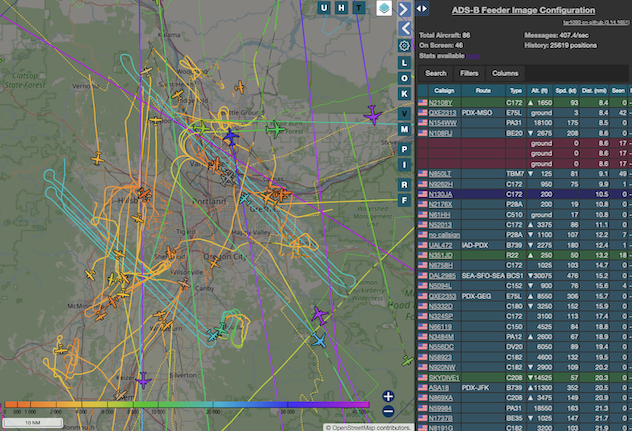 visualizing local air traffic